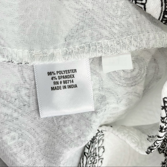 New w/ Defect MSK Petite Paisley Print Textured Knit Bell Sleeve Dress - Picture 16 of 16